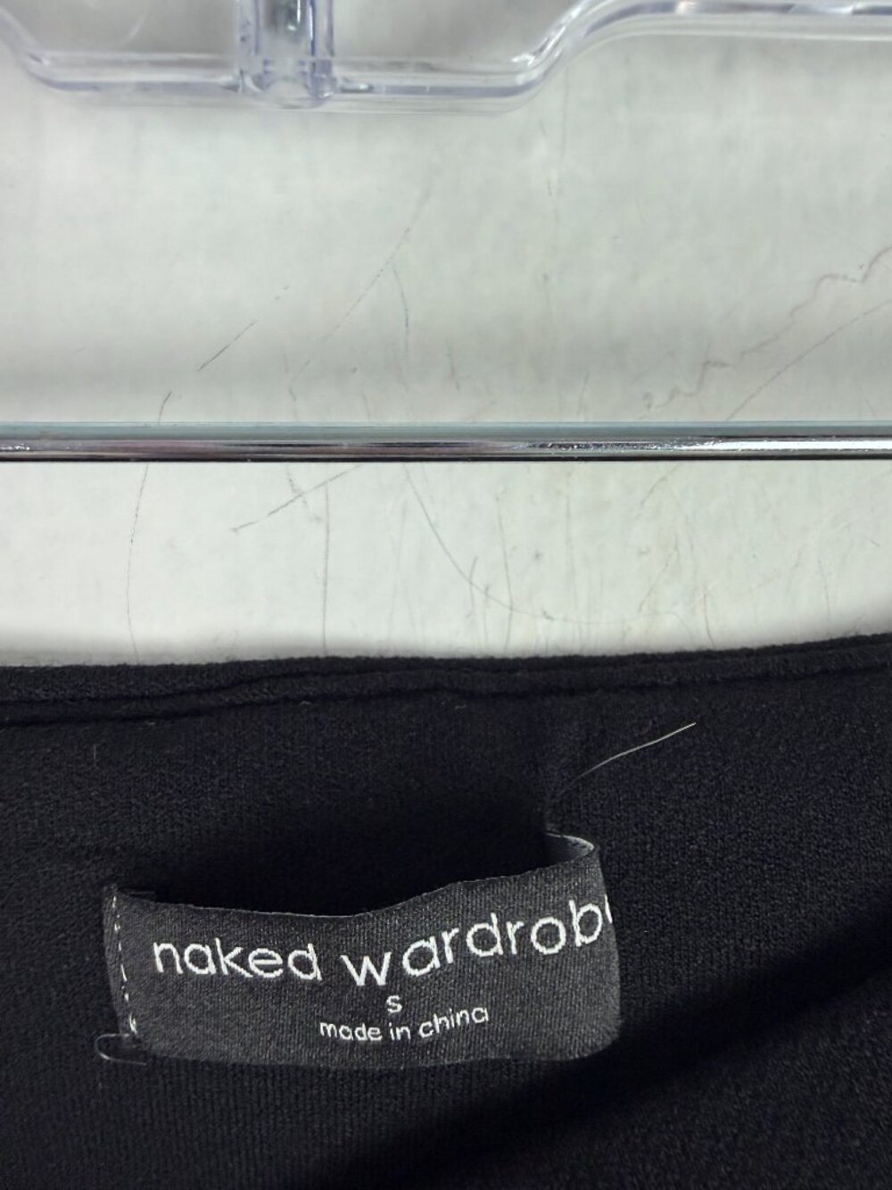 NWOT Naked Wardrobe NW Midi Skirt Black Pull On Size Small S NEW - Picture 5 of 9